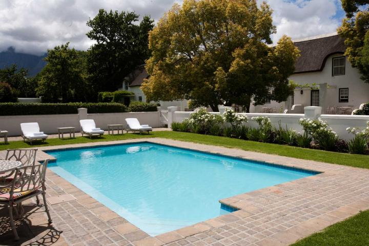 The pool at Erinvale Estate Hotel & Spa, Somerset West, Western Cape, South Africa. Golf Planet Holidays