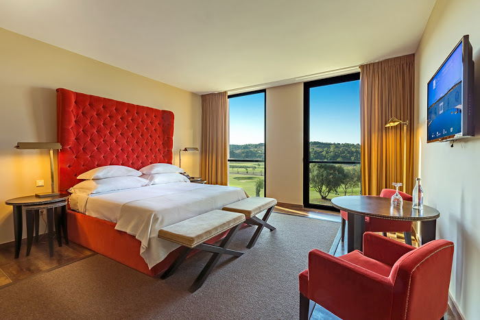 A double bedroom at Morgado Golf and Country Club, Algarve, Portugal