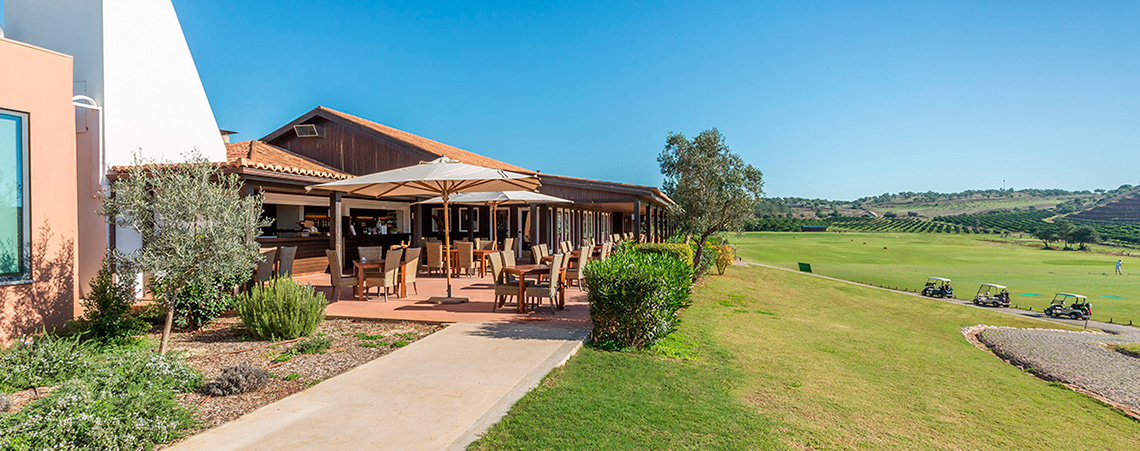 The terrace at Morgado Golf and Country Club, Algarve, Portugal