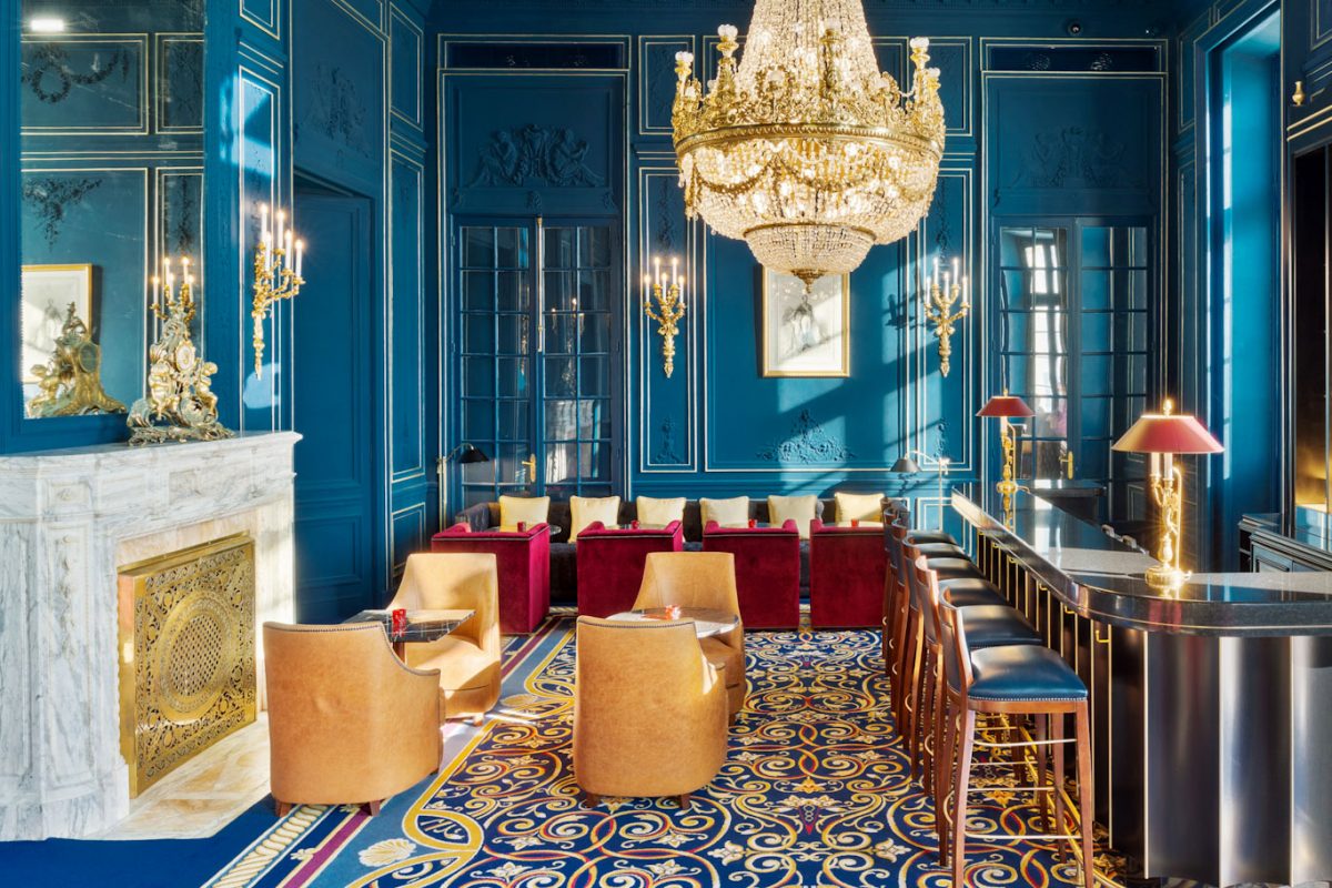 The gorgeous bar at Hotel du Palais, Biarritz, France