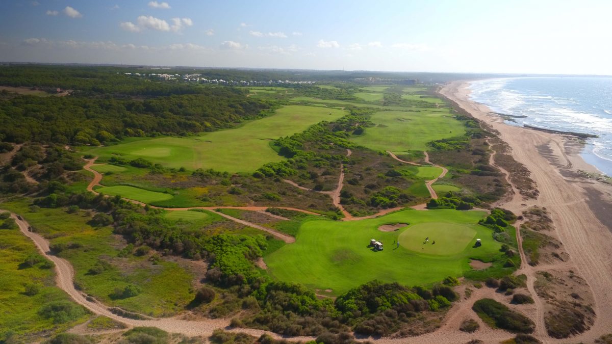 Overview of Mazagan Golf course, Casablanca, Morocco