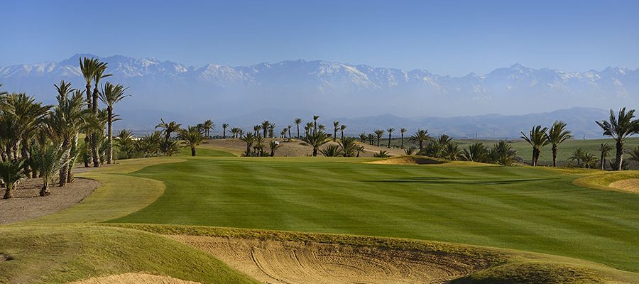 Outstanding views at Assoufied Golf Club, Marrakech, Morocco. Golf Planet Holidays.