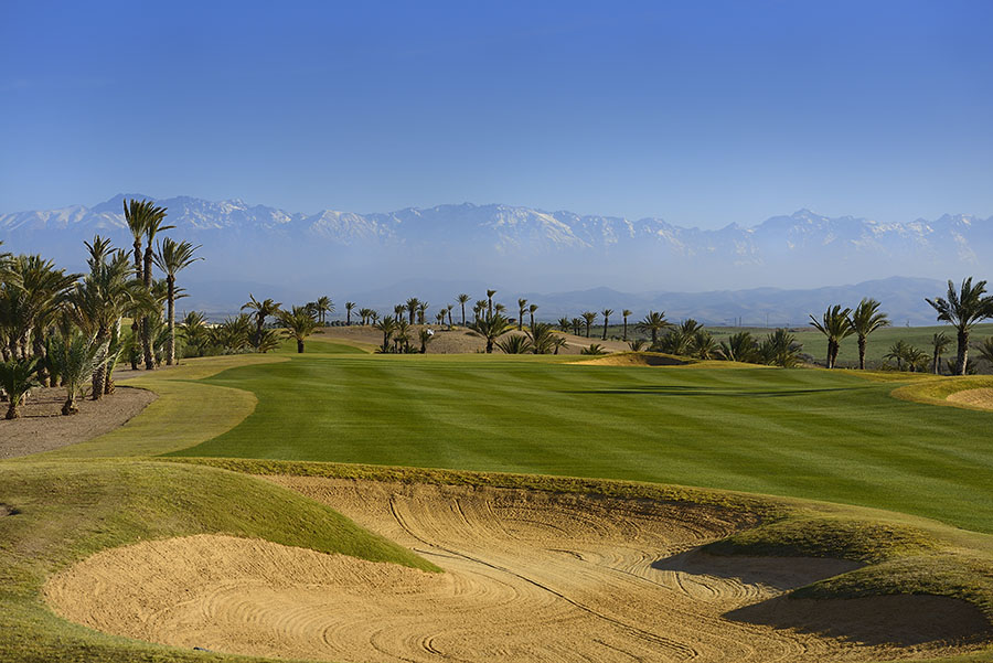 Outstanding views at Assoufied Golf Club, Marrakech, Morocco. Golf Planet Holidays.