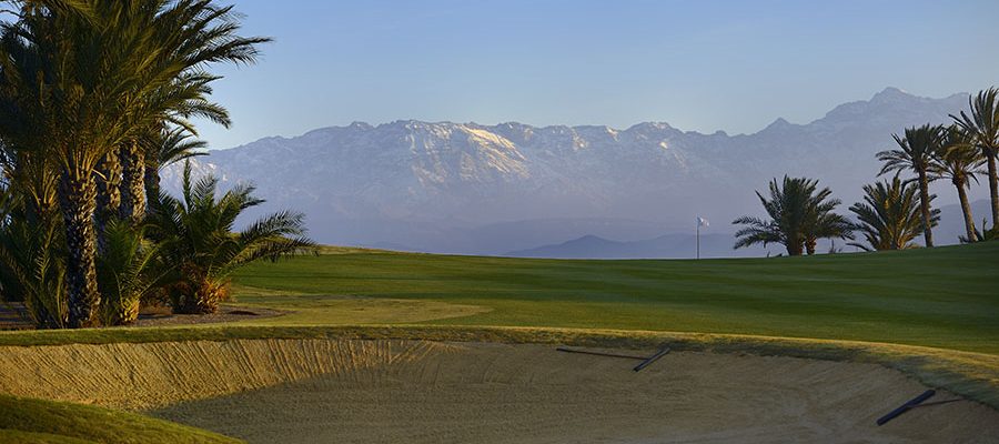 Outstanding views at Assoufied Golf Club, Marrakech, Morocco. Golf Planet Holidays.