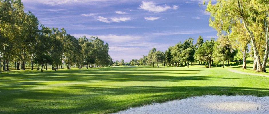 Swing hard at Atalaya Golf and Country Club, Marbella, Costa del Sol, Spain. Golf Planet Holidays.