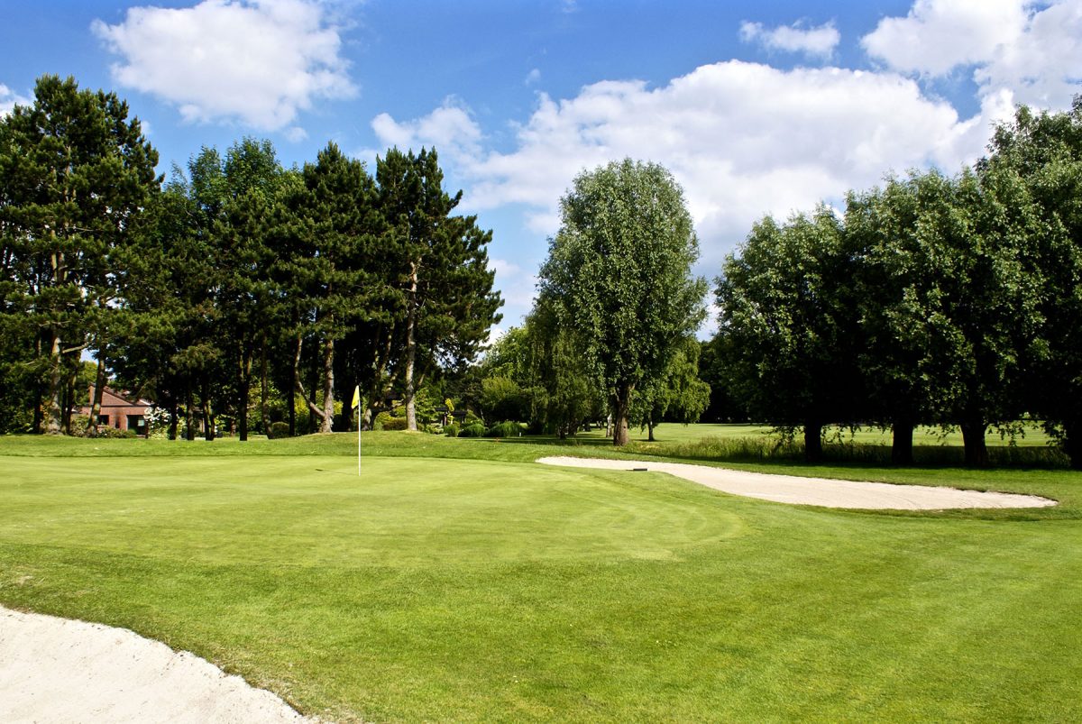 The 11th hole at Golf de Brigode, Lille, Northern France