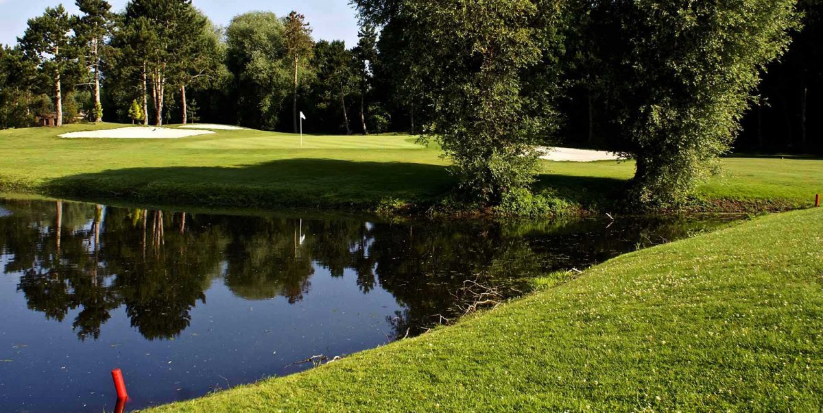 The seventh hole at Golf de Brigode, Lille, Northern France