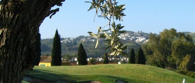 View towards the town at Mijas Golf, Costa del Sol. Spain. Golf Planet Holidays.