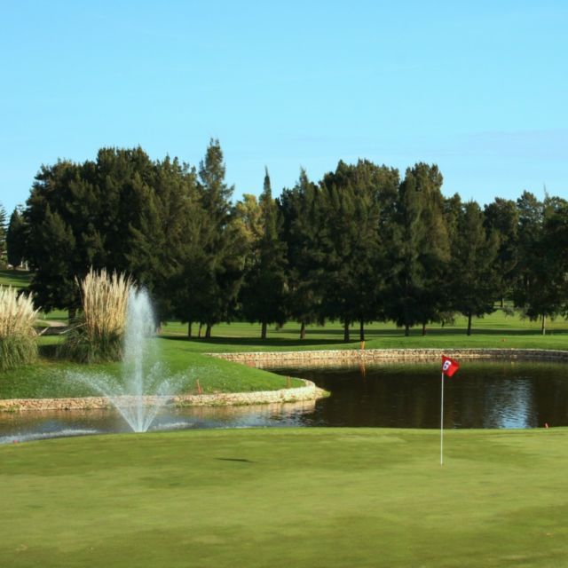 The sixth hole on Los Lagos at Mijas Golf, Costa del Sol, Spain. Golf Planet Holidays.