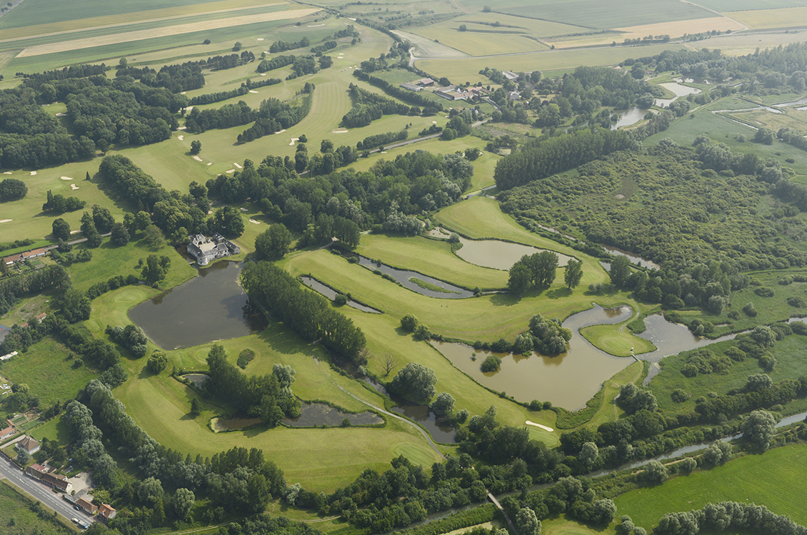Overview of the water at Nampont Saint Martin golf club in Northern France. Golf Planet Holidays