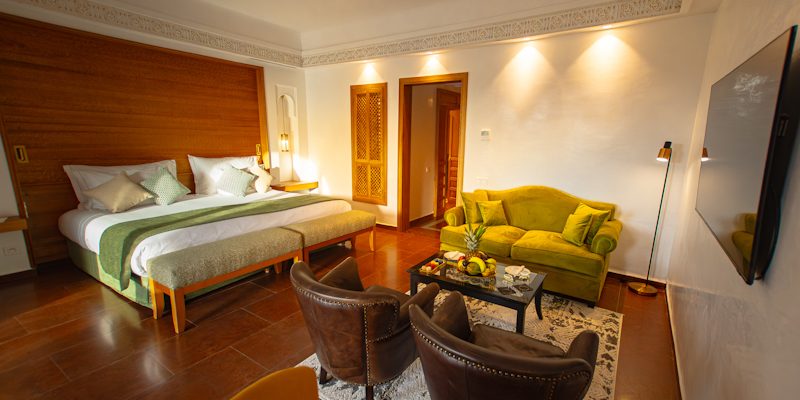 Double bedroom at Tikida Palace, Agadir, Morocco. Golf Planet Holidays