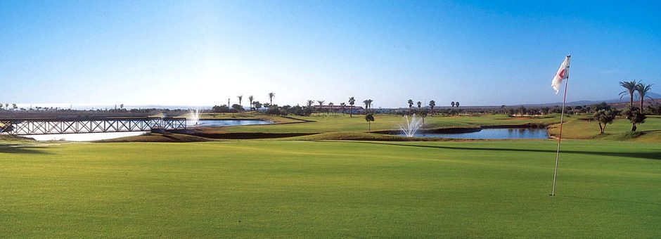 Panorama of Fuerteventura Golf Club, Canary Islands