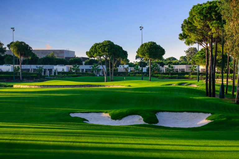 The 18th green at Carya Golf Club, Belek, Turkey