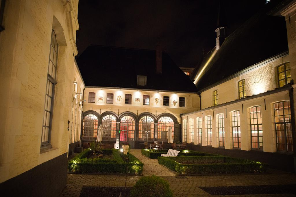 L'Hermitage Gantois, Lille, Northern France, lit up at night