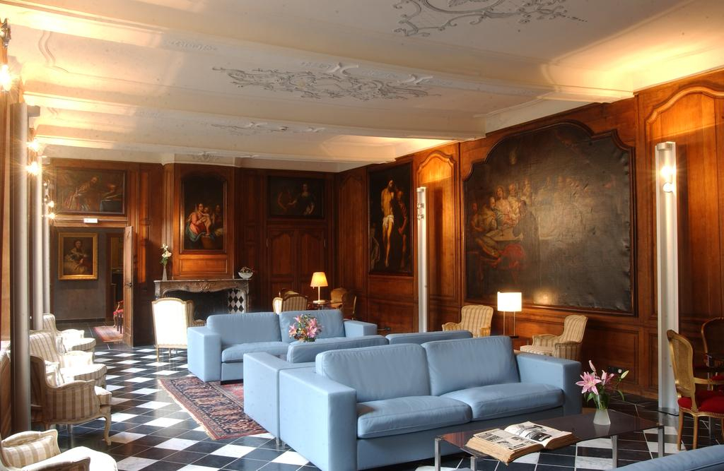 The lounge at L'Hermitage Gantois, Lille, Northern France