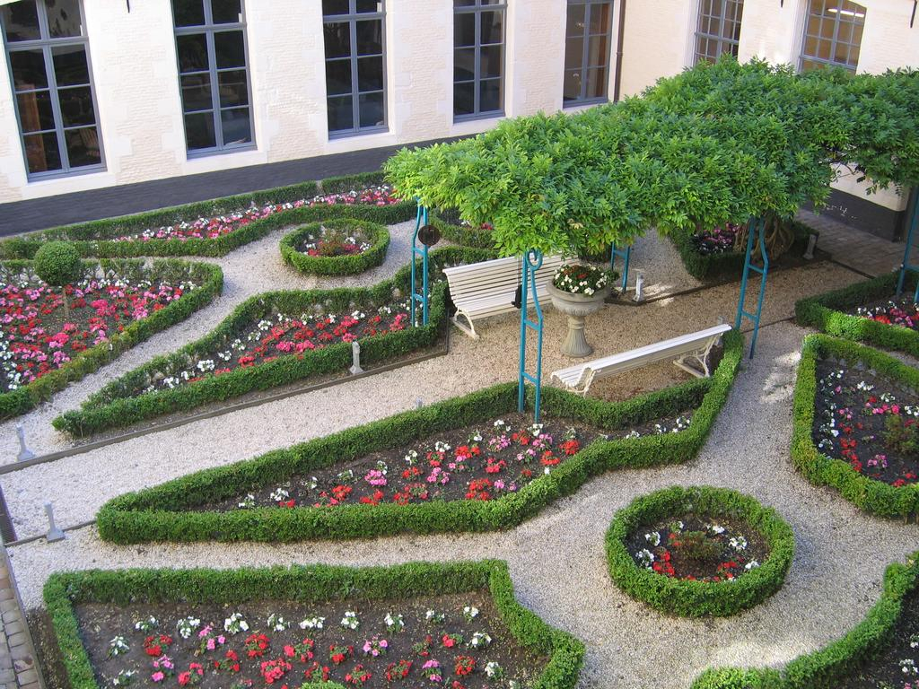 The gardens at L'Hermitage Gantois, Lille, Northern France
