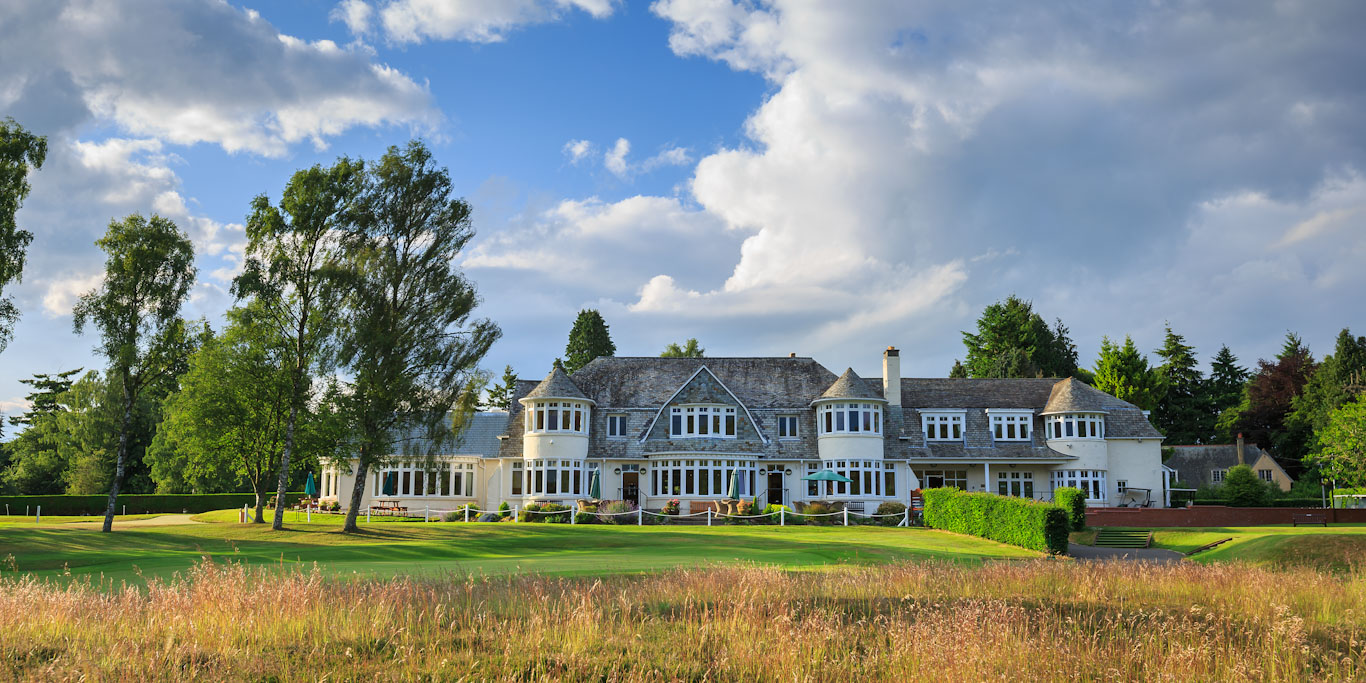The clubhouse at Blairgowrie Golf Club, Perthshire, Scotland