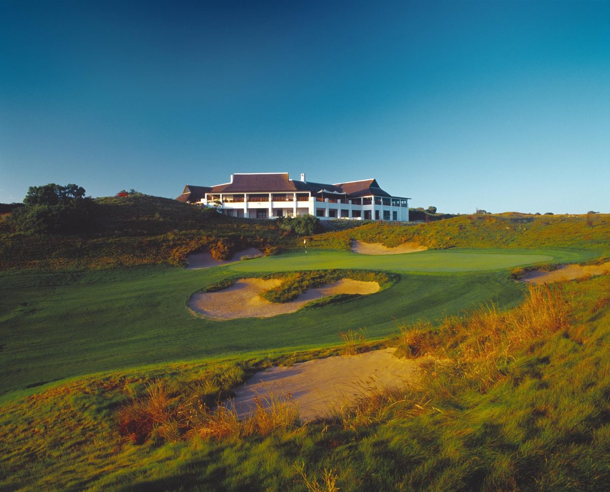 The clubhouse at St Francis Links golf course, South Africa