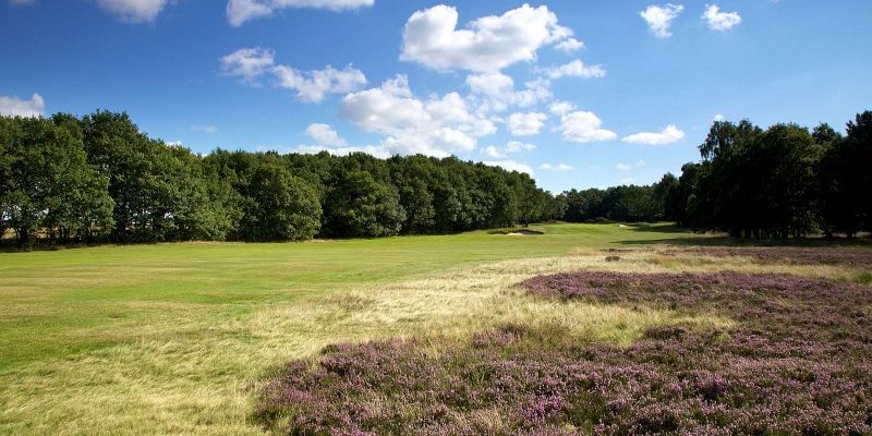 The fourth fairway at Alwoodley Golf Club, Leeds, England