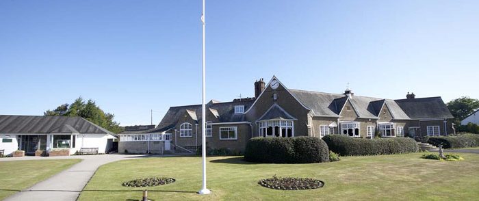 The clubhouse at Ganton Golf Club, North Yorkshire, England