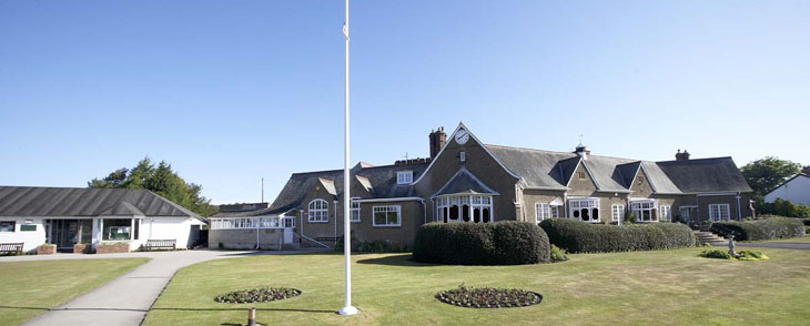 The clubhouse at Ganton Golf Club, North Yorkshire, England