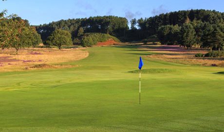 Back down the fairway at Hollinwell, Notts Golf Club, England