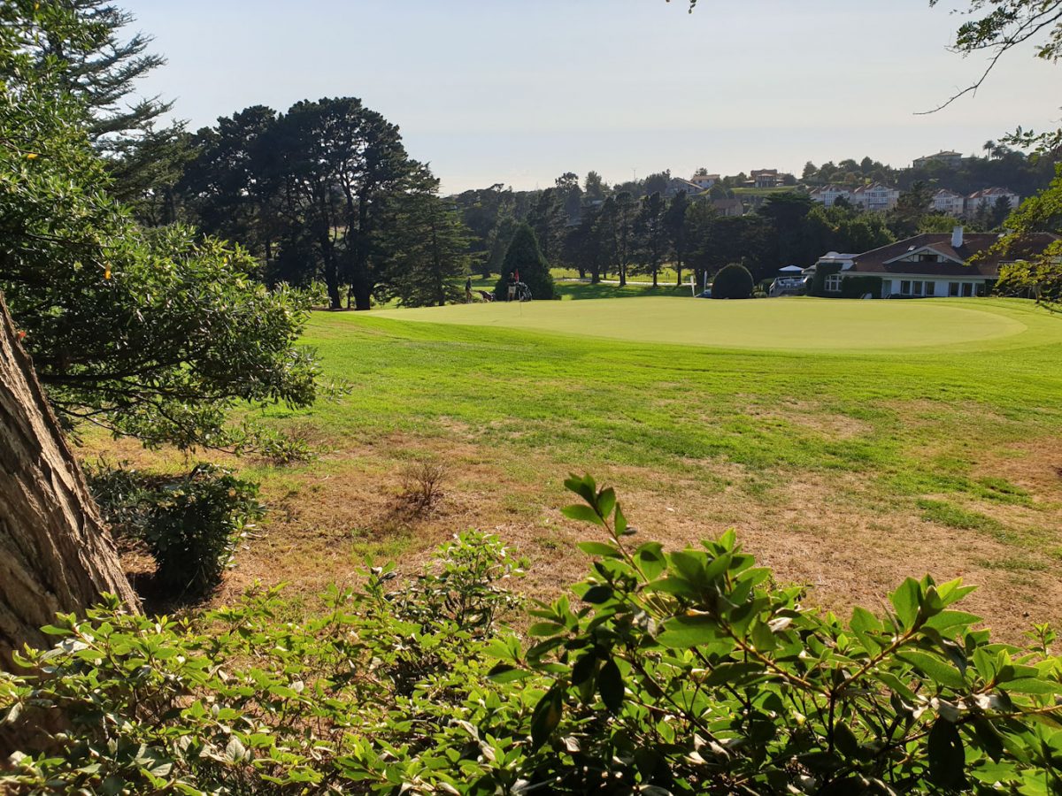 Towards the clubhouse at Real Club de Pedrena, near Santander, Spain