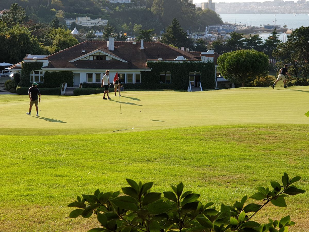 Splendid finish at Real Club de Pedrena, near Santander, Spain