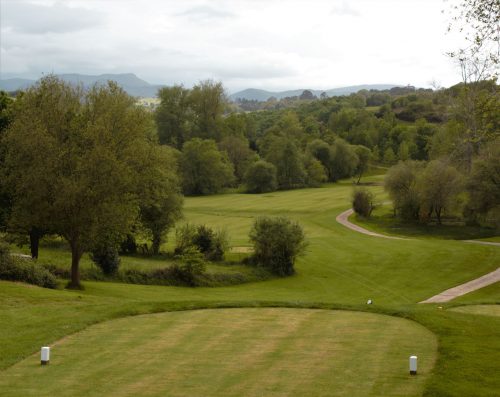 The 12th tee at Santa Marina Golf Club, near Santander, Spain