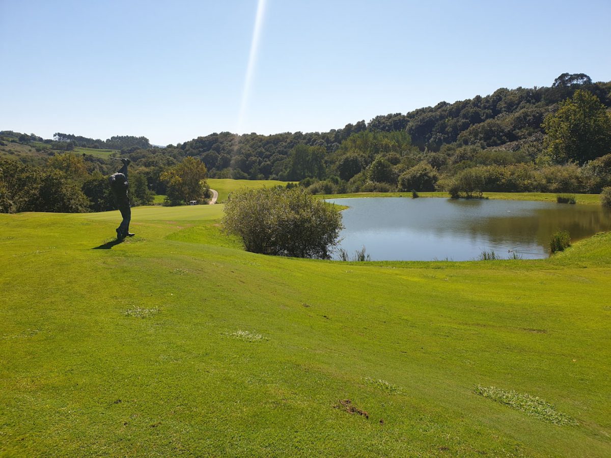 Over the water at Santa Marina Golf Club, near Santander, Spain