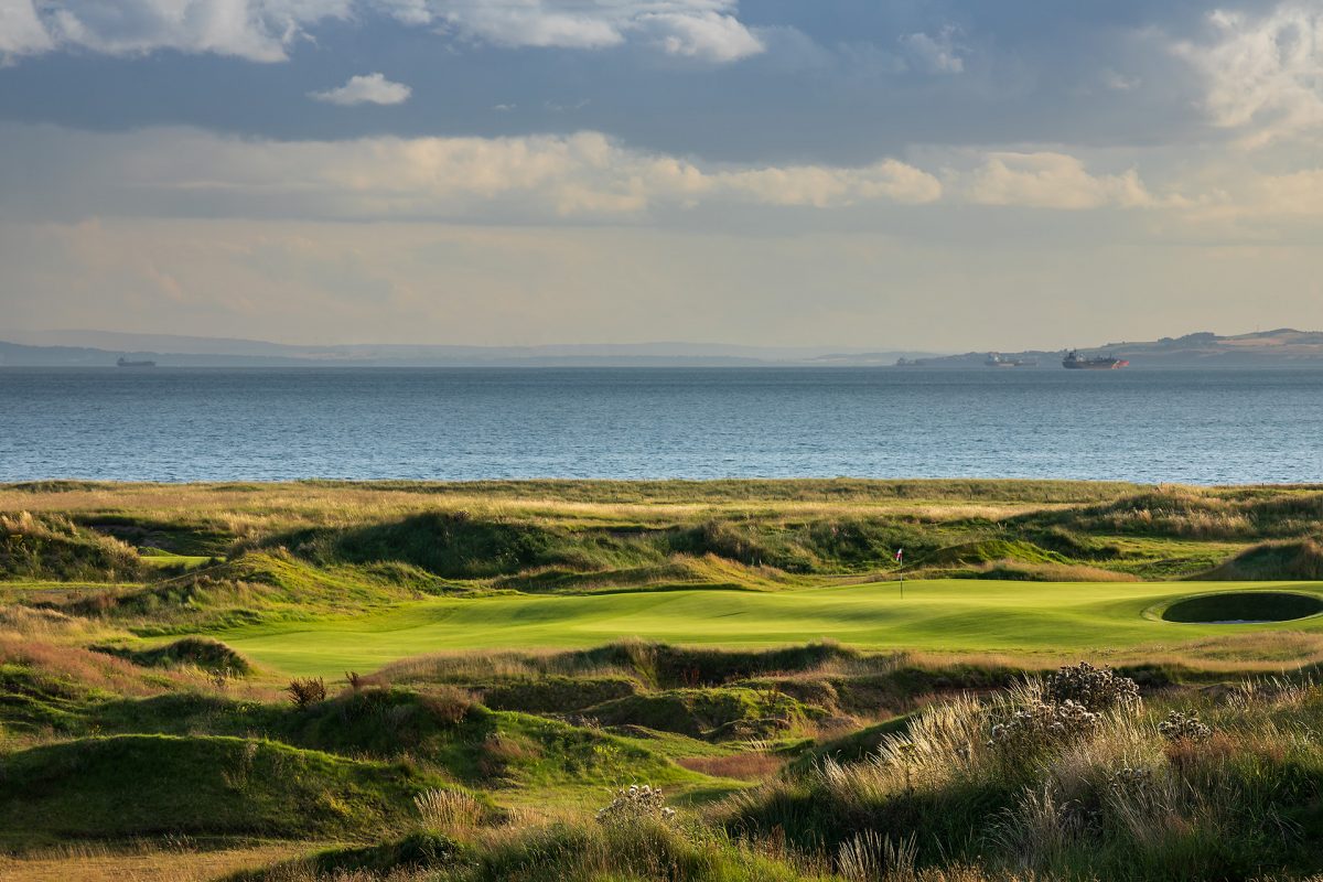 The tranquil setting of Dumbarnie Links, Fife, Scotland