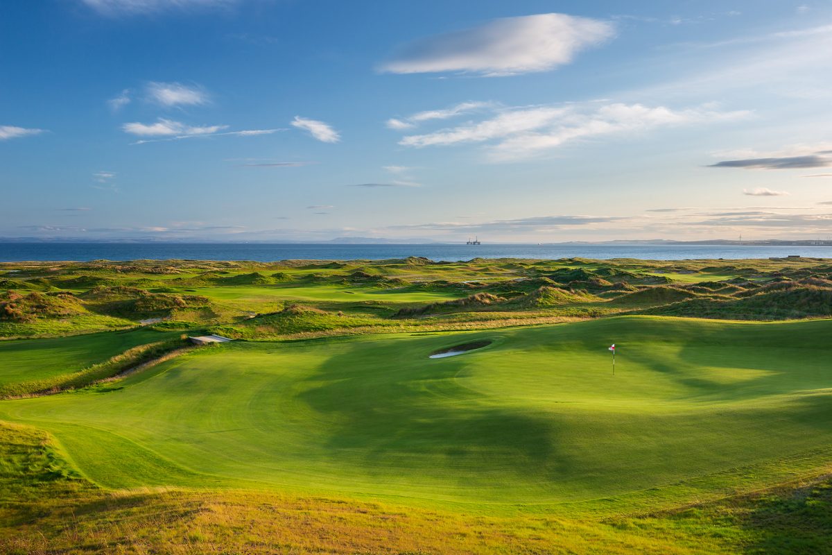 From earth to sky at Dumbarnie Links, Fife, Scotland