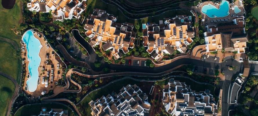 Bird's eye view of Las Terrazas de ABAMA, Tenerife