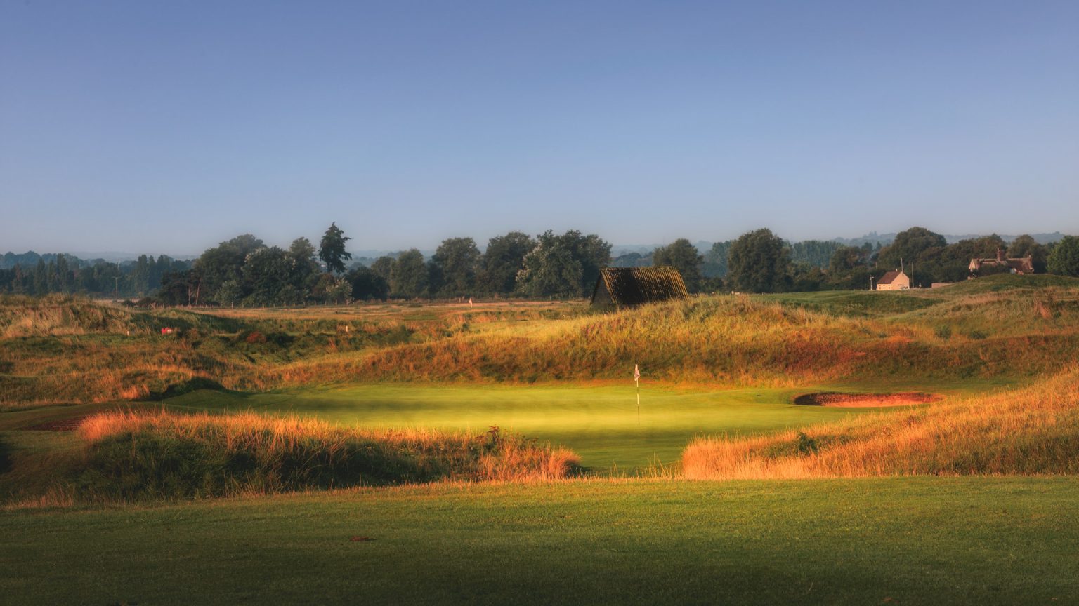 The eighth hole at Royal St Georges Golf Club, Sandwich, Kent, England