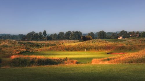 The eighth hole at Royal St Georges Golf Club, Sandwich, Kent, England