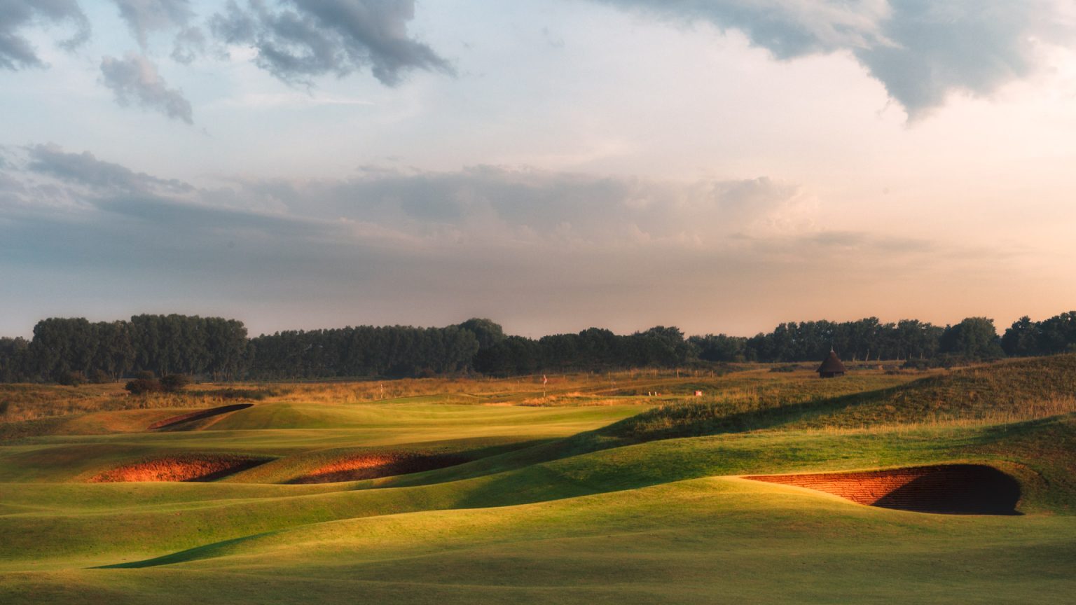 The ninth hole at Royal St Georges Golf Club, Sandwich, Kent, England