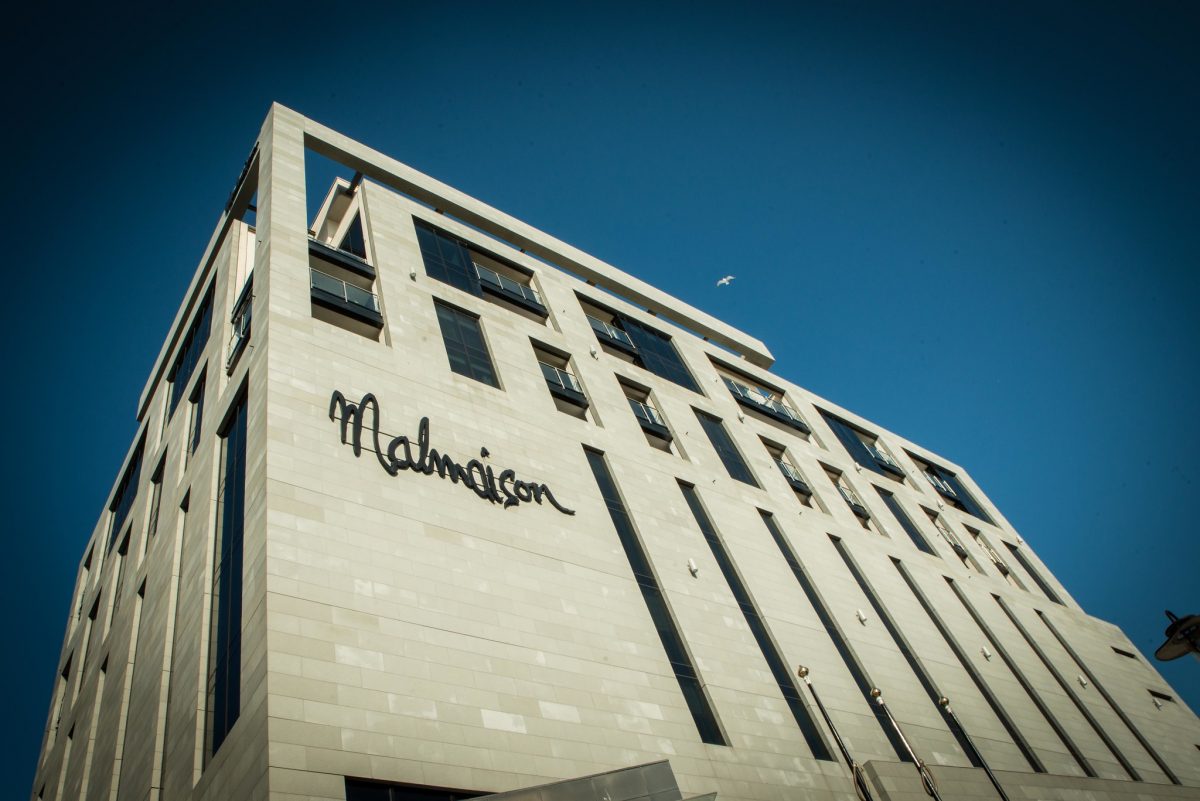 The facade of the Malmaison Hotel, Liverpool, England