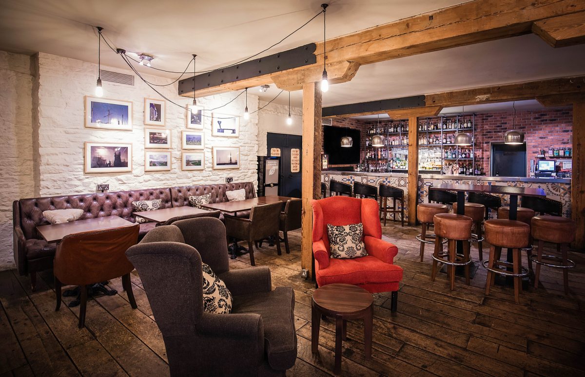 Enjoy a drink or two in the bar at Hotel du Vin and Bistro, Bristol, England