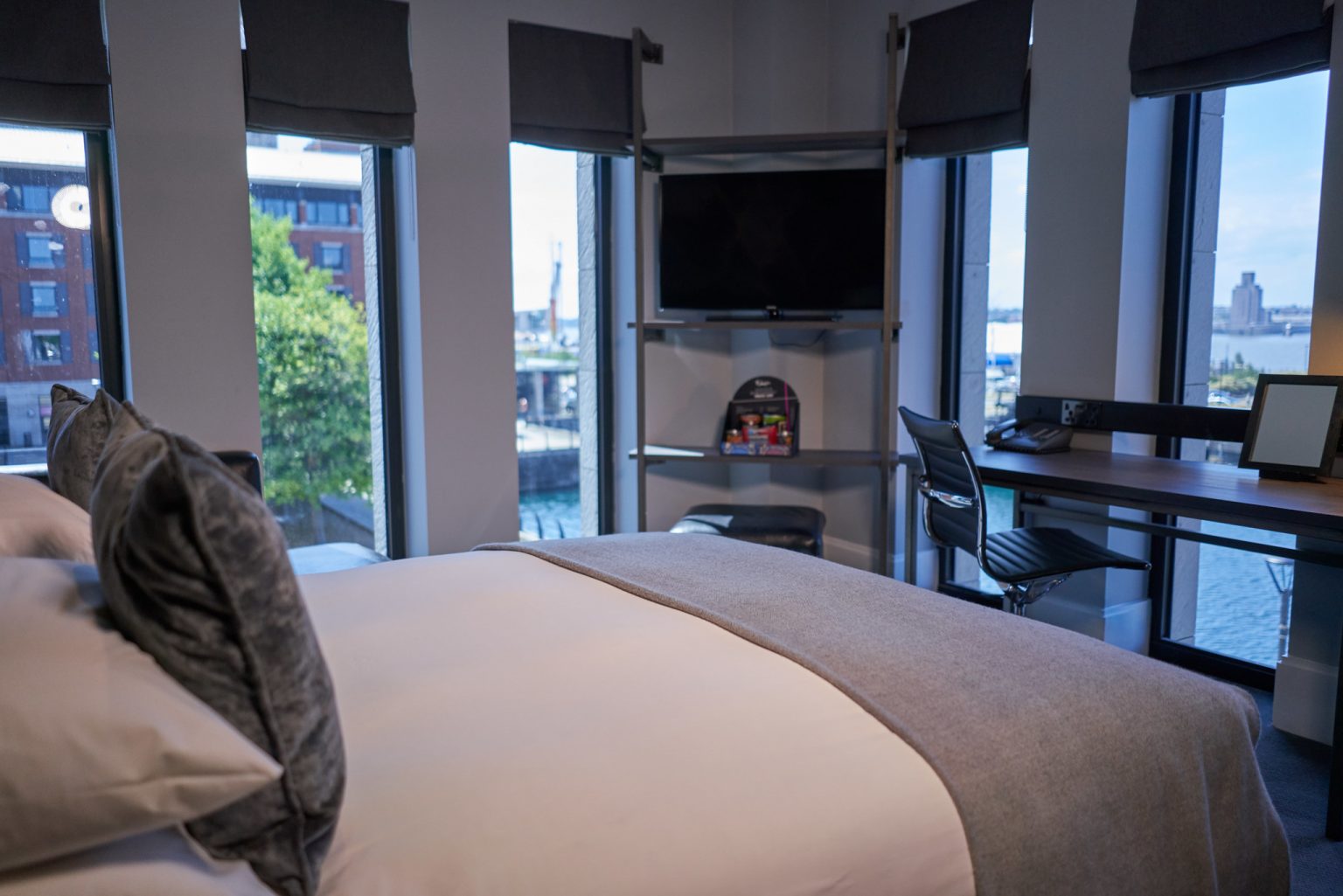 Great views from the Malmaison Hotel, Liverpool, England