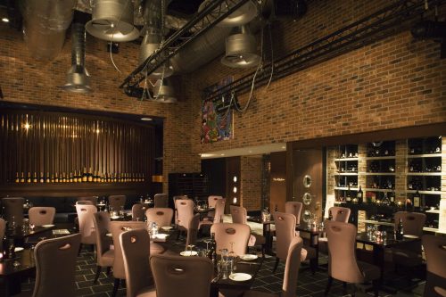 The restaurant at the Malmaison Hotel, Liverpool, England