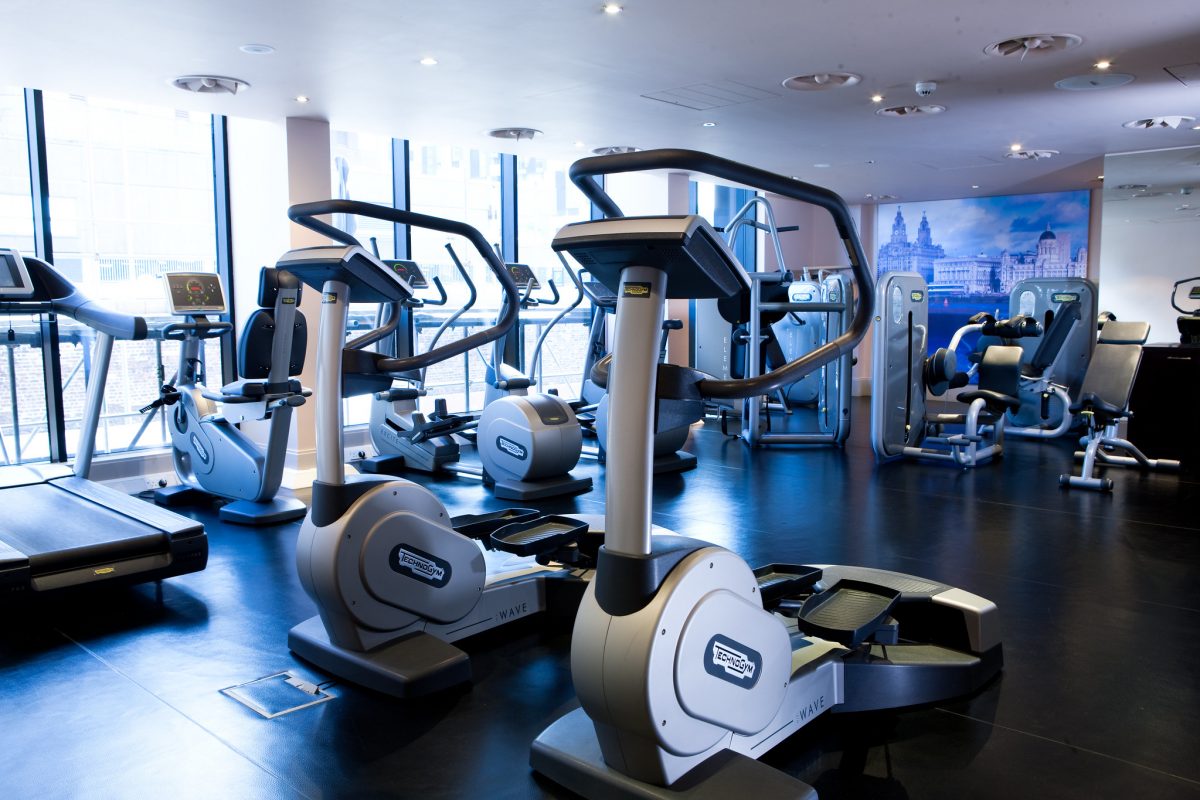 The gym at Malmaison Hotel, Liverpool, England