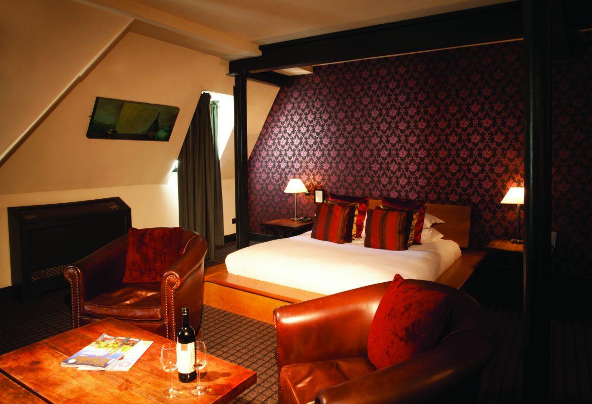 Comfortable bedroom at Hotel du Vin and Bistro, Bristol, England