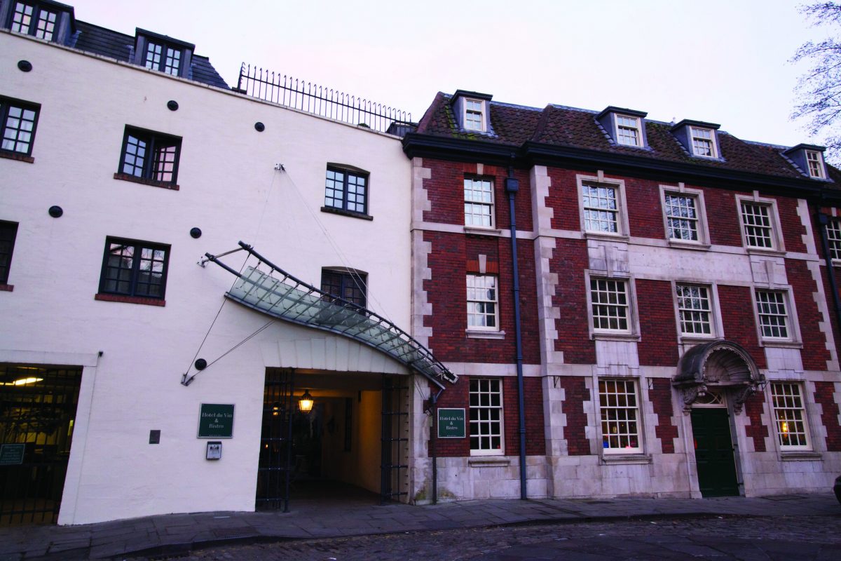 The facade of Hotel du Vin and Bistro, Bristol, England