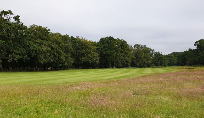 The fourth hole at Brokenhurst Manor Golf Club, Poole, Dorset, England