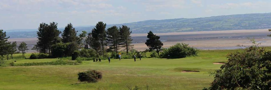 The tide is out behing Caldy Golf Club, The Wirral, England