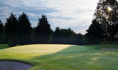 On the green at Chipping Sodbury Golf Club, Bristol, England
