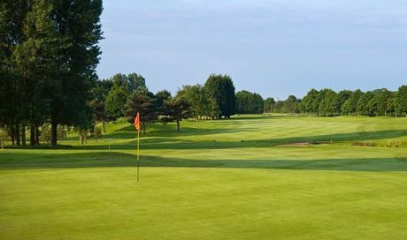 On the green at Chipping Sodbury Golf Club, Bristol, England