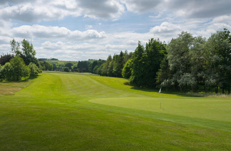 The rolling Cotswold Hills Golf Club, Cheltenham, England