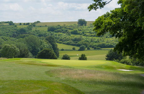 Scenic setting for Cotswold Hill Golf Club, Cheltenham, England