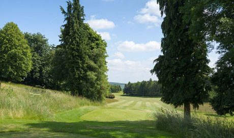 The seventh fairway at Cotswold Hills Golf Club, Cheltenham, England